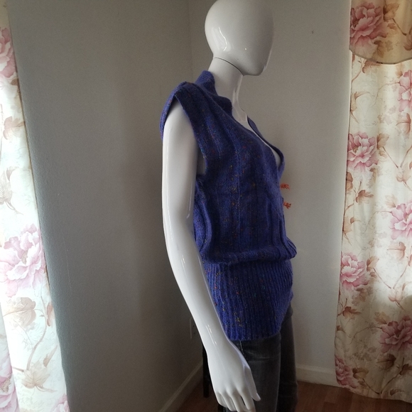 💕Maori Bee Ribbed Multi Colored Knit Sweater Top - Picture 4 of 8